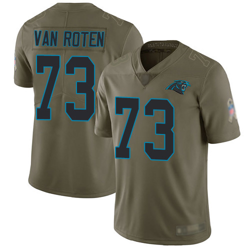 Carolina Panthers Limited Olive Men Greg Van Roten Jersey NFL Football #73 2017 Salute to Service